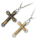 SAINTS Design セインツ ペアネックレス 大人 ブラック クロス 人気 ブランド プレゼント ペアネックレス ブランド 大人 カップル 彼女 彼氏 ...