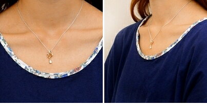 アクセサリー専門店 ジェイウェルのMATERIAL CROWN MATERIAL CROWN シルバー ネックレス シンプル キュービック ホワイト 彼女 レディース プレゼント｜アングル3