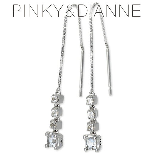 Pinky&Dianne ピンキーアンドダイアン ホワイトゴールド ピアス トパーズ ホワイト 彼女 レディース プレゼント Pinky&Dianne ピンキーアンドダイアン ホワイトゴールド ピアス トパーズ ホワイト 彼女 レディース プレゼント