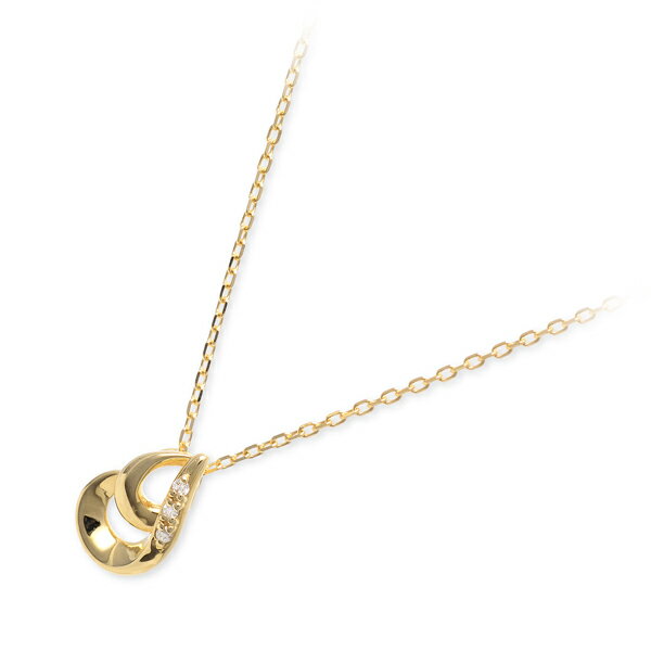 送料無料 WISP ゴールド ネックレス シンプル ダイヤモンド 彼女 レディース 女性 誕生日 記念日 ギフトラッピング ウィスプ プレゼント