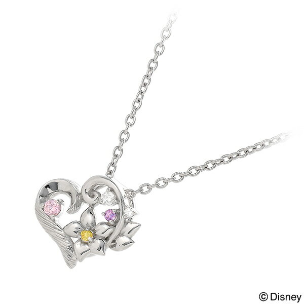 Disney Disney シルバー ネックレス ハート 彼女 レディース 女性 誕生日 記念日 ギフトラッピング ディズニー Disneyzone 送料無料 プレゼント