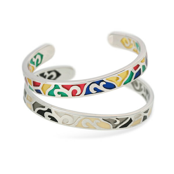 ペアバングル SAINTS シルバー 彼女 彼氏 レディース メンズ カップル ペア 誕生日 記念日 ギフトラッピング セインツ 送料無料 プレゼント