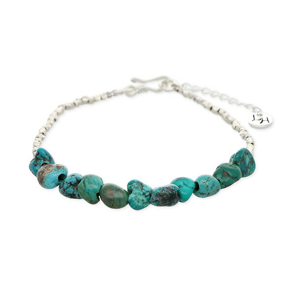 ターコイズシルバーレザーブレスレッ...