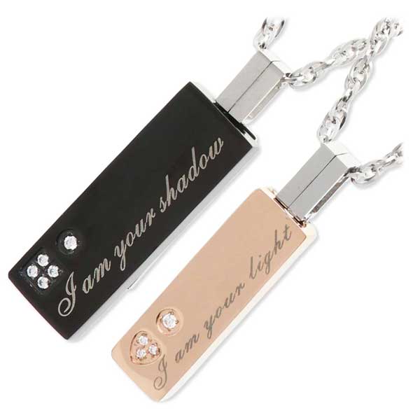 ステンレスペアネックレス MARIA BRIGHT 大人 ペア ネックレス つけっぱなし 金属アレルギー対応 シンプル 誕生日 記念日 ギフトラッピング マリア...