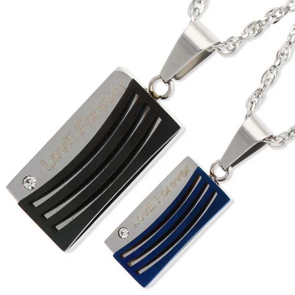 ステンレスペアネックレスMARIA BRIGHT つけっぱなし 金属アレルギー対応 シンプル 大人 ペア 誕生日 記念日 ギフトラッピング マリアブライト 送料...