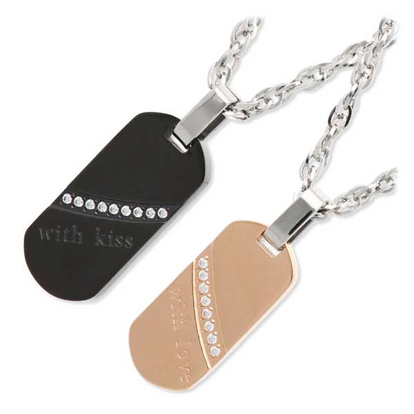 ステンレスペアネックレス MARIA BRIGHT つけっぱなし 金属アレルギー対応 シンプル 大人 ペア 誕生日 記念日 ギフトラッピング マリアブライト 送...