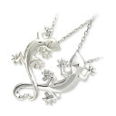 シルバーペアネックレス Blue Cat ペア カップル お揃い 誕生日 プレゼント ペアネックレス ブランド 大人 カップル シンプル ヤモリ