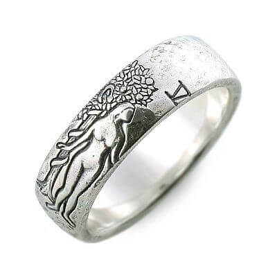 M's collection エムズコレクション シルバー リング 指輪 ホワイト 彼氏 メンズ プレゼント