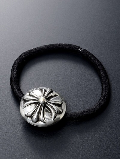 クロムハーツ ゴムブレスレット HAIRBAND SLV-TOP:CROSSB Chrome Hearts レディース 彼女 女性 誕生日プレゼント