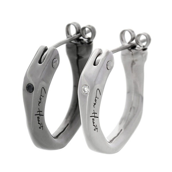 シルバーペアピアス LION HEART ライオンハート ペア カップル ペアピアス 刻印 名入れ 彫刻 お揃い 誕生日プレゼント ギフト