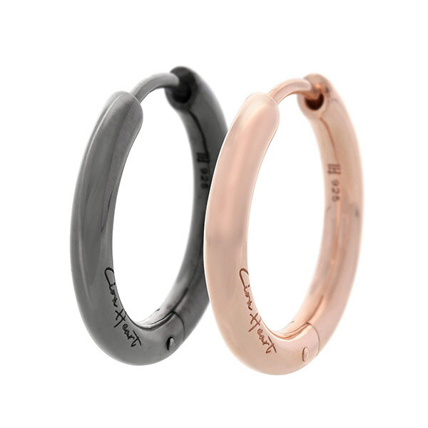 【当店限定】 ペアピアス カップル ライオンハート 人気 片耳 夫婦 フープ ブランド シンプル 大人 シルバー お揃い 2個セット 彼女 女性 彼氏 男性 レ...