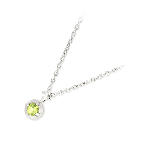 Pearl - ピンキーアンドダイアン シルバーネックレス ダイヤモンド ペリドット レディース 女性 彼女 プレゼント 誕生日 記念日 ブランド