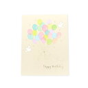 メッセージカード 誕生日(SW風船と鳥) Hallmark