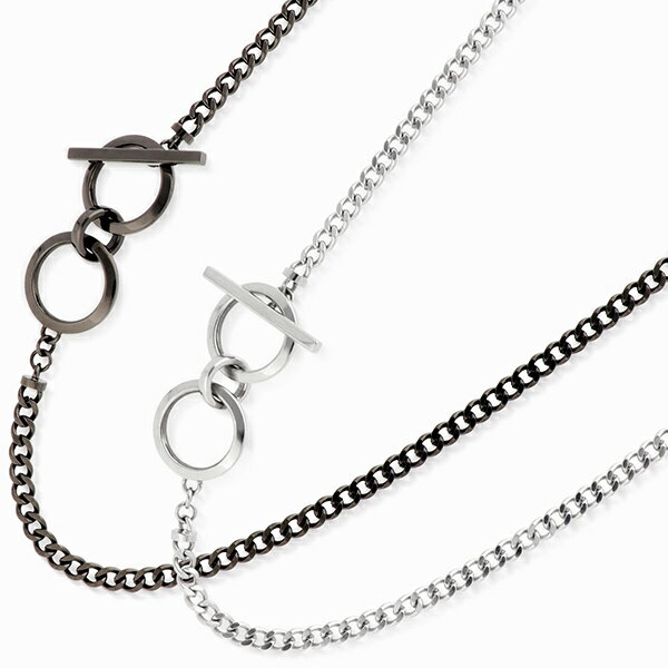 Sweet Rose ステンレスペアネックレス STN004-BK-S レディース 彼女 女性 誕生日プレゼント ギフト メンズ 彼氏 男性