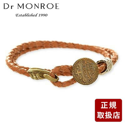Dr MONROE ドクターモンロー ブレスレット レザー 革 ブラウン 彼氏 メンズ プレゼント