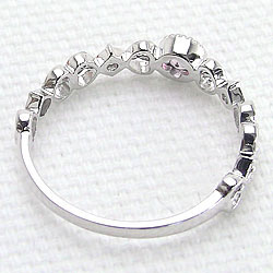 ブルームーンストーンリング K18WG 6月誕生石 ホワイトゴールドK18 ダイヤモンド ピンキーリング 指輪 カラーストーンリング ファランジリング ミディリング bs06 おすすめ プレゼント