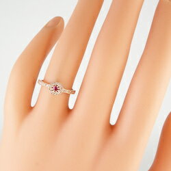 指輪 カラーストーン 18金 アンティーク 誕生石 リング 取巻き ダイヤモンド K18WG K18PG K18YG ピンキーリング ファランジリング ミディリング ギフト クリスマス プレゼント xmas