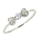 【スーパーDEAL 20%ポイント還元】 ブルームーンストーンリング 6月誕生石 プラチナ リボン ハート モチーフ 指輪 Pt900 ピンキーリング カラーストーン おすすめ ギフト プレゼント 受注製作
