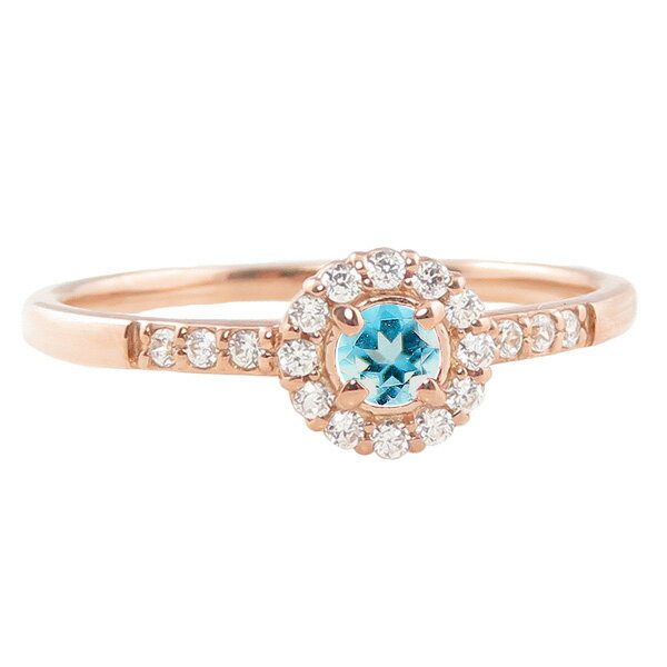 ブルートパーズリング指輪取り巻き1...