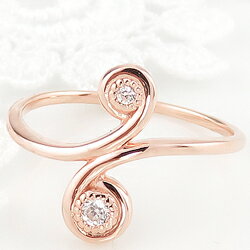 ミディリング 指輪 レディース ダイヤモンド ファランジ リング 18金 ピンキーリング 一粒 刻印 可能 ホワイトゴールド ピンクゴールド イエローゴールド おすすめ プレゼント(4.0)