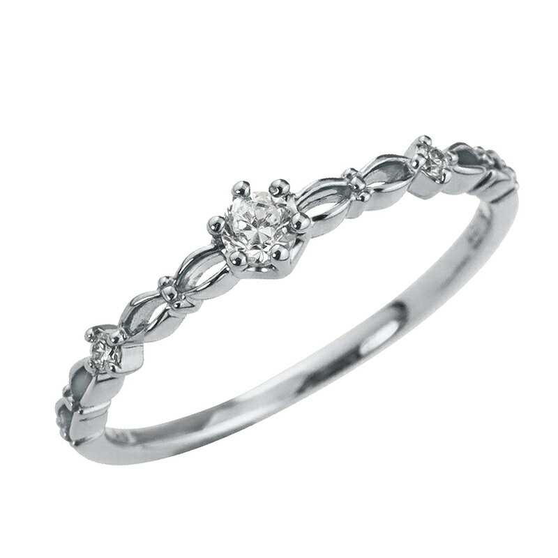 ダイヤモドリング プラチナ 指輪 レディース Pt900 ピンキーリング 1号〜 婚約指輪 結婚 記念日 おすすめ ギフト プレゼント 受注製作