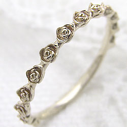 ローズリング バラ 指輪 18金 エタニティリング イエローゴールドK18 薔薇指輪 ピンキーリング ファランジリング ミディリング レディース 究極 おすすめ...