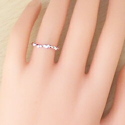 ハートリング ピンキーリング 10金 指輪 ダイヤモンド ピンキーリング ファランジリング ミディリング K10 diamond ring 通販 おすすめ プレゼント 3