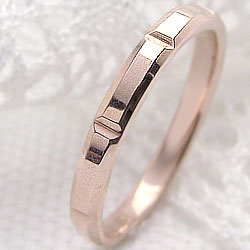 ピンクゴールドK18 シンプルリング K18PG ファッションリング 指輪 レディースring ジュエリーショップ おすすめ ギフト プレゼント 受注製作 クリ...