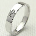 プラチナ クロス リング 天然 ダイヤ Pt900 十字架 diamond ring ジュエリー 指輪 結婚 記念日 誕生日 工房 直送 アクセサリー ギフト ...
