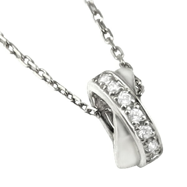 ネックレス レディース サークル プラチナ Pt900 Pt850 クロス ダイヤモンド ペンダント アズキチェーン 40cm 首飾り おすすめ ギフト プレゼント 受注製作