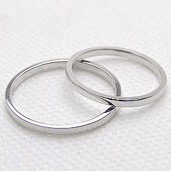 結婚指輪 一粒ダイヤモンド ペアリング シンプ...の紹介画像3