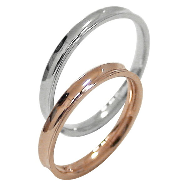 ペアリング K18PG K18WG マリッジリング ピンクゴールドK18 ホワイトゴールドK18 pairring おすすめ ギフト プレゼント 受注製作 クリ...