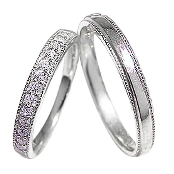 結婚指輪 プラチナ ペアリング ダイヤモンド Pt900 ミ
