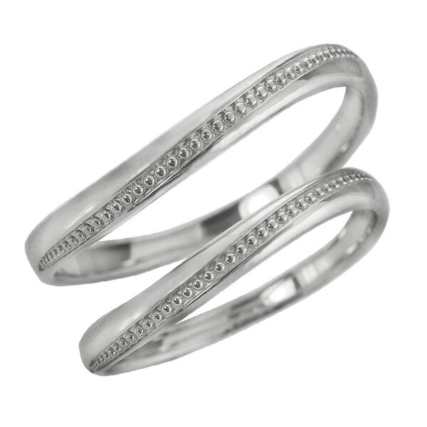 結婚指輪 プラチナ ミル打ち ペアリング Pt900 マリッジリング 2本セット ペア 文字入れ 刻印 可能 婚約 結婚式 ブライダル ウエディング おすすめ ...