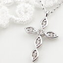 クロスネックレス ネックレス レディース プラチナ ネックレス クロス ダイヤモンド ペンダント Pt900 850 十字架 Diamond Necklace おすすめ プレゼント