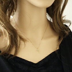 ネックレス レディース クロスネックレス ダイヤモンド ペンダント ゴールド 10金 チェーン K10 十字架 Diamond Necklace おすすめ プレゼント jwl-i-10121360 ジュエリーアイ サンプル画像3