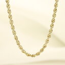 中空 ロープチェーン ネックレス 18金 イエロー ゴールド 地金 chain necklace おすすめ ホワイトデー クリスマス プレゼント