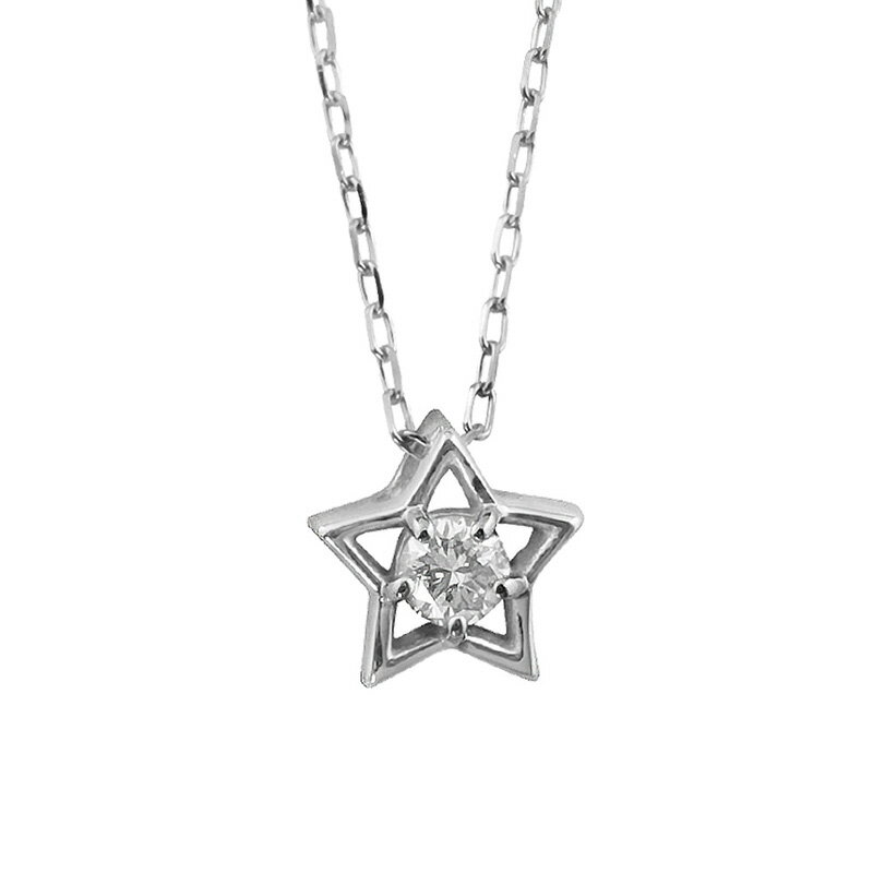 ダイヤモンド ネックレス スター プチ 星 ネックレス ペン