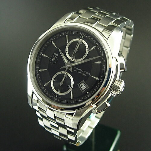 ハミルトンは安心の正規販売店で HAMILTON ジャズマスター オートクロノ　ブラック　JAZZMASTER AUTO CHRONO 正規輸入品 H32616133