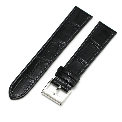 ハミルトン　HAMILTON　ジャズマスター用　純正カーフストラップ　ブラック　20mm　JAZZMASTER　正規輸入品　純正バネ棒付き　H690325112（H600325112）