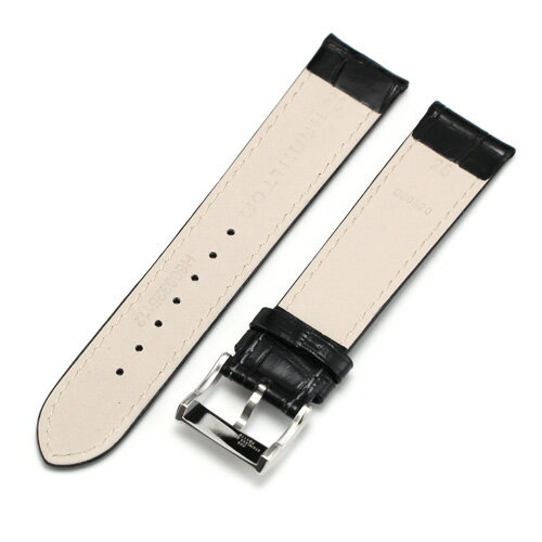 ハミルトン　HAMILTON　ジャズマスター用　純正カーフストラップ　ブラック　20mm　JAZZMASTER　正規輸入品　純正バネ棒付き　H690325112（H600325112）