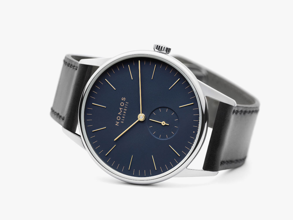 【ノモス正規販売店】【あす楽】【選べるお買い上げ特典】【36回無金利ローンOK】NOMOS オリオン 38mm　ミッドナイトブルー　ORION 38 MIDNIGHT BLUE 　正規輸入品　OR1A3BL238