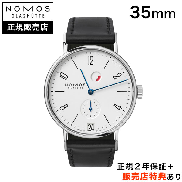 【ノモス正規販売店】【選べる5年延長保証】【36回無金利ローンOK】NOMOS　タンジェント デイト　35mm　デイト　パワーリザーブ　レッド　赤　TANGENTE 35 DATE Power Reserve　正規輸入品　TN1D1W2RD