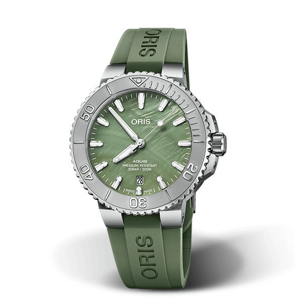 ORIS アクイス ニューヨークハーバーリミテッド 41.5mm グリーンシェル AQUIS NEW YORK HARBOR LIMITED 正規輸入品 73377664187