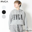 RVCA ルーカ レディース フレッシュマンプルオーバー パーカー ロゴ LOGO  ショート丈 ダンス 長袖 サーフ 大人気 インスタ スウェット ストリート プレゼント ギフト