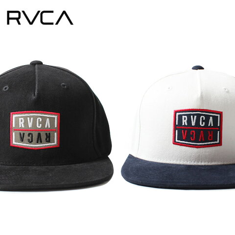 RVCA ルーカ キャップ 6パネル HAZARD SNAPBACK CAP [Lot/AJ041-932] 春夏 新作 帽子 ロゴ シンプル ワンポイント ユニセックス 刺繍 ベースボールキャップ スナップバック プレゼント リンクコーデ お揃い ストリート