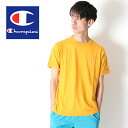 Champion ワンポイント ロゴ 胸ロゴ Tシャツ 半袖 ワンポイント ベーシック C3-P300 半袖Tシャツ 春夏 ティーシャツ 定番 シンプル チビロ...