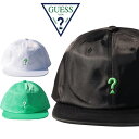  GUESS GREEN LABEL LIME QUESTION MARK LOGO CAP ゲス グリーンレーベル ？ ロゴ キャップ 帽子 GRSS19-015 メンズ レディース ホワイト ブラック グリーン ネオン ストリート クエスチョン ローキャップ プレゼント