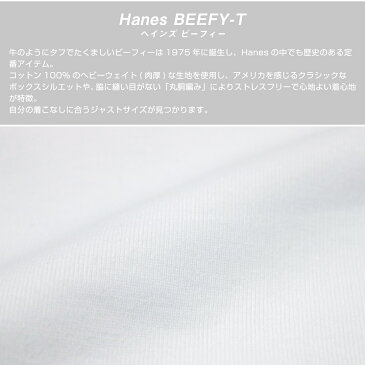 【2PIECE】 Hanes BEEFY-T ヘインズ ビーフィー 半袖 Tシャツ [Lot/H5180-2] 半袖Tシャツ パックTシャツ 2枚組 2枚セット 2P 下着 インナー Tシャツ メンズ レディース ユニセックス クルーネック ヘビーオンス 無地Tシャツ 厚手 丸首 無地 半袖