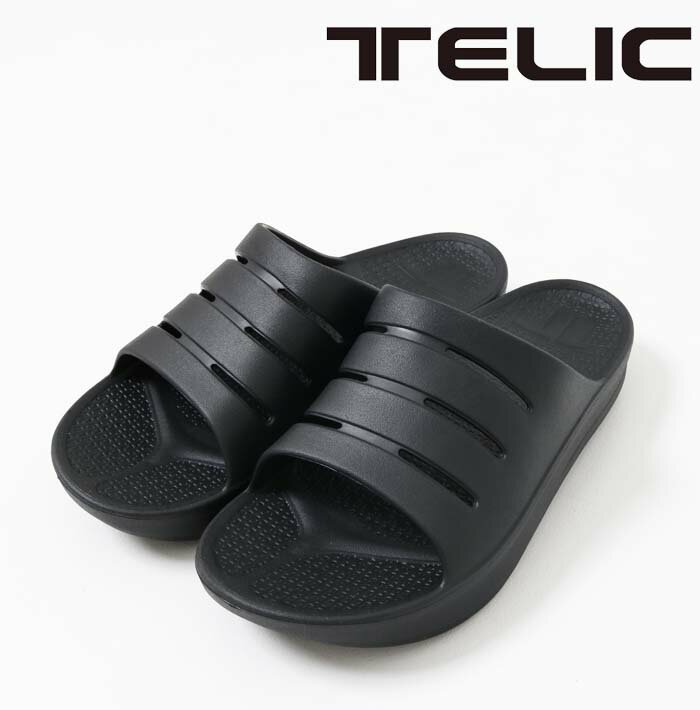 テリック サンダル メンズ TELIC SLIDE2 テリック スライド2 ブラック [Lot/SLIDE2] リカバリーサンダル サンダル スリッパ マッサージ スポーティ メンズ レディース ユニセックス ブランド 丈夫 春 夏 秋 冬 プレゼント ギフト